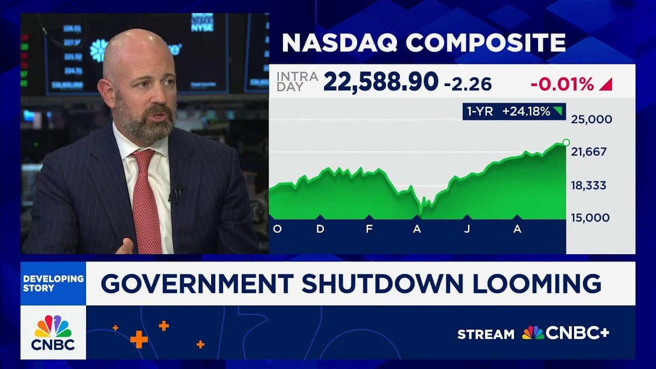Not too worried about government shutdown from market perspective, says Morgan Stanley's Zezas