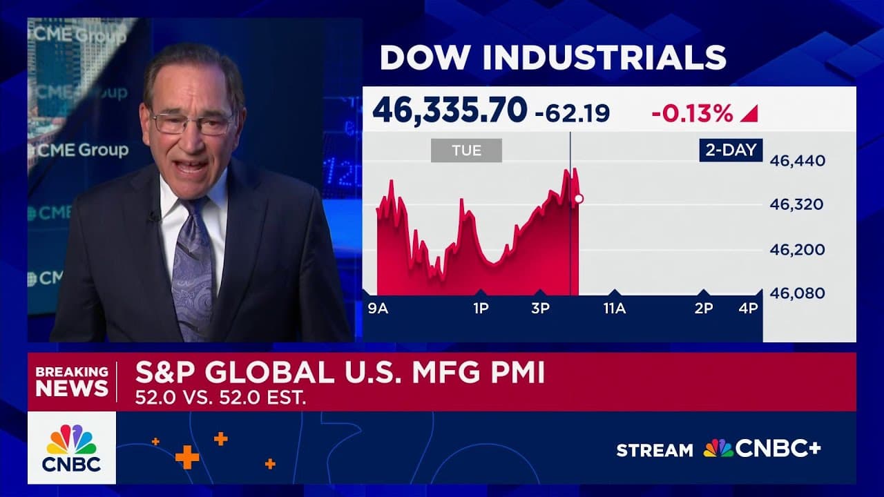 S&P Global U.S. manufacturing PMI comes in as expected